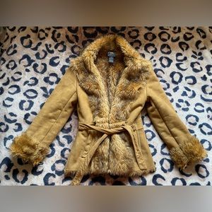 Y2K PENNY LANE FAUX FUR COAT